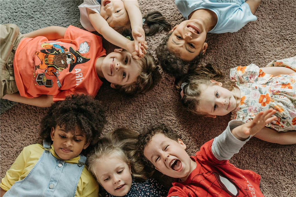 Children on carpet