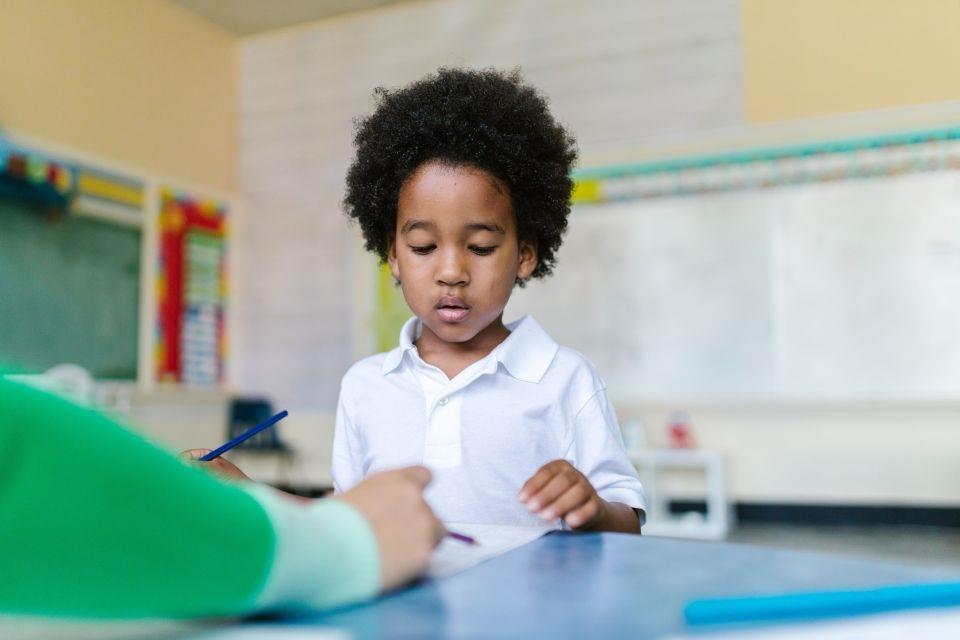 boy in class